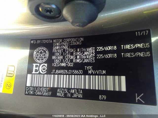 JTJBARBZ8J2158630 Lexus Nx Nx 300
