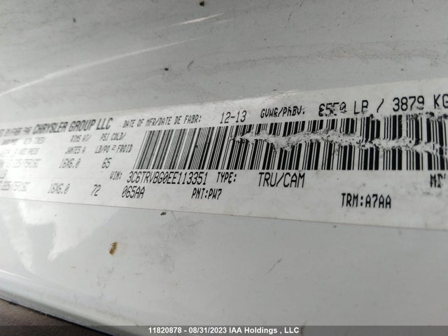 3C6TRVBG0EE113351 RAM Promaster