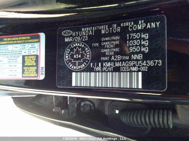 Hyundai Elantra Preferred 2023 KMHLM4AG9PU543673 Image 9
