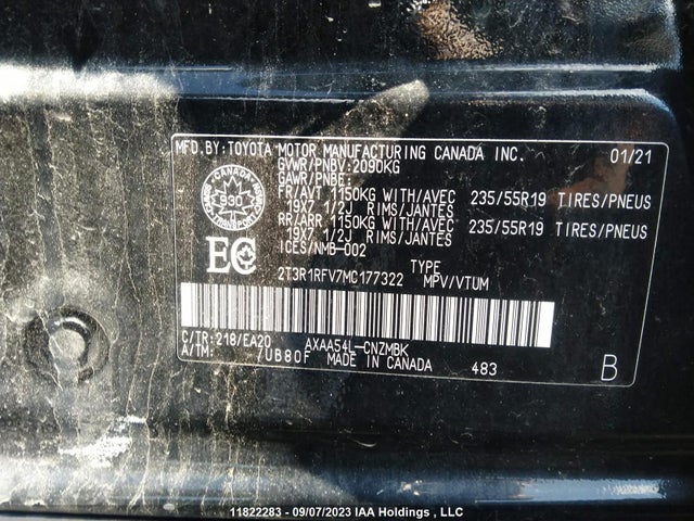 Toyota Rav4 Xle 2021 2T3R1RFV7MC177322 Image 9