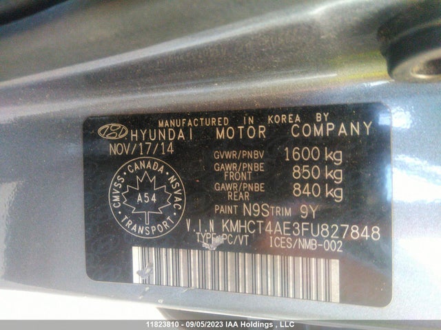 Hyundai dohc gdi gamma 2015 KMHCT4AE3FU827848 Image 25