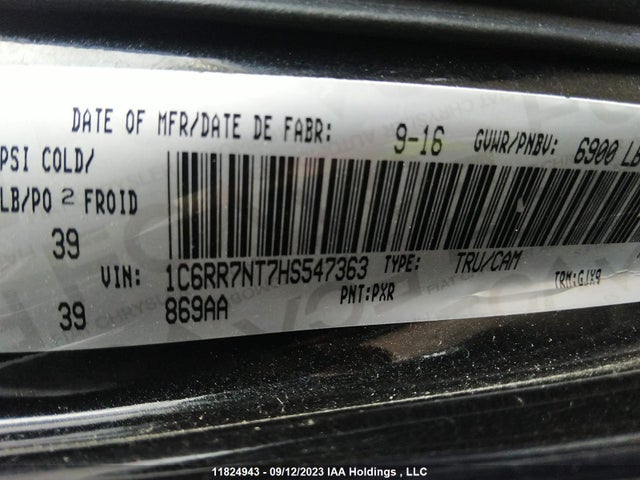 1C6RR7NT7HS547363 RAM 1500 Laramie