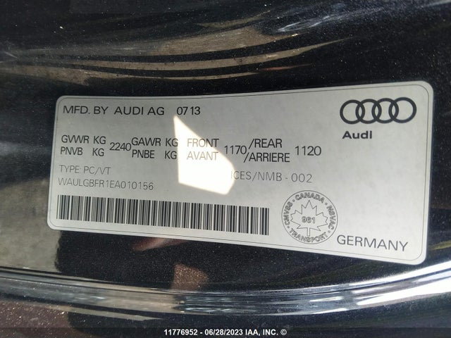 WAULGBFR1EA010156 Audi S5 PREMIUM