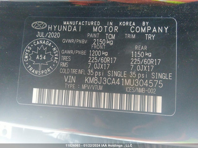 Hyundai Tucson Preferred 2021 KM8J3CA41MU304575 Image 9