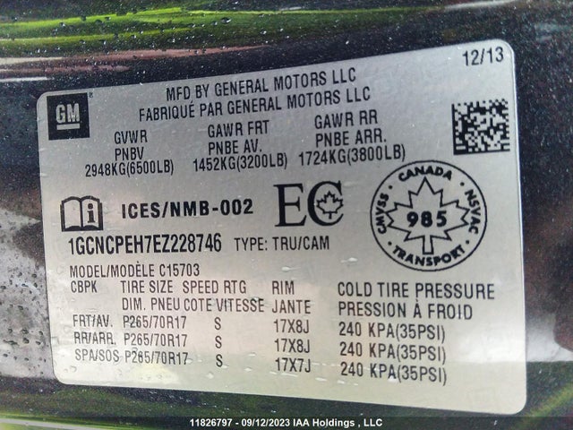 Chevrolet Silverado 1500 Work 2014 1GCNCPEH7EZ228746 Image 9