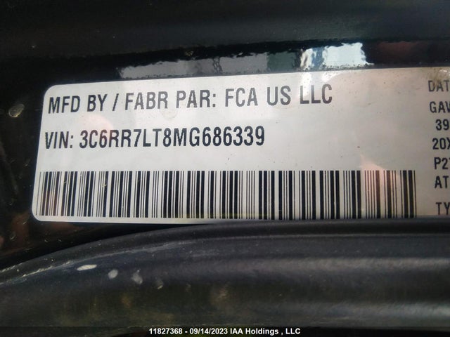 3C6RR7LT8MG686339 RAM 1500 Classic Slt