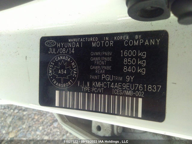 Hyundai ACCENT 2014 KMHCT4AE9EU761837 Image 9