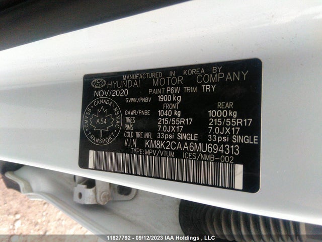 Hyundai Kona Preferred 2021 KM8K2CAA6MU694313 Image 9