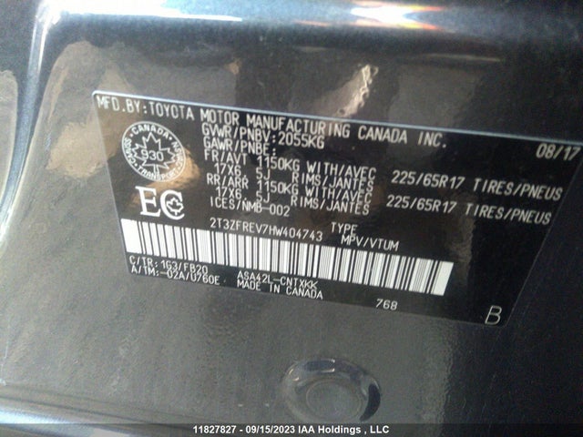 Toyota RAV4 LE 2017 2T3ZFREV7HW404743 Image 9
