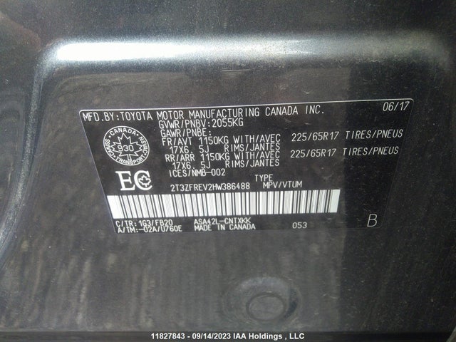 Toyota RAV4 LE 2017 2T3ZFREV2HW386488 Image 9