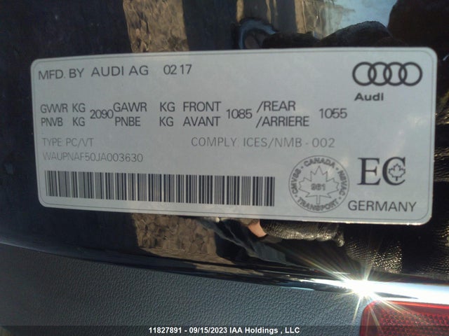 WAUPNAF50JA003630 Audi A5 Coupe Progressiv