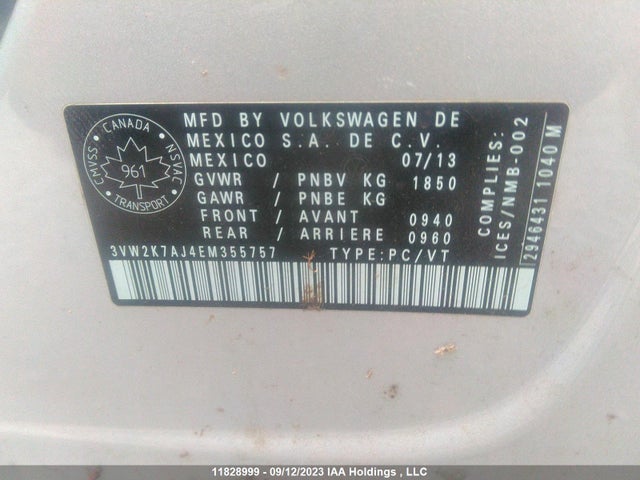 3VW2K7AJ4EM355757 Volkswagen Jetta Sedan Trendline+