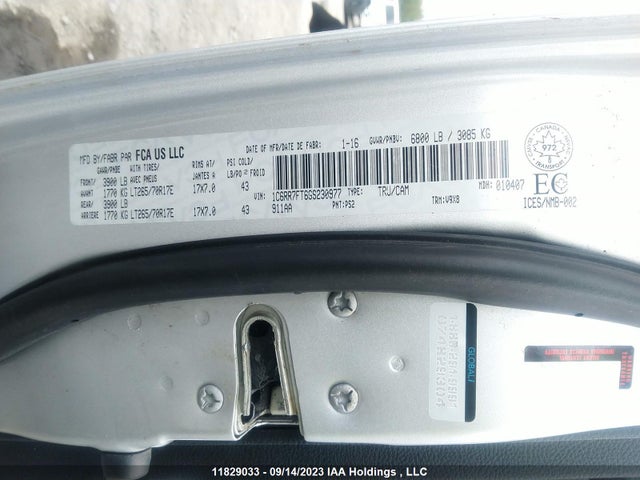 1C6RR7FT6GS230977 RAM 1500 St