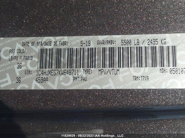 1C4HJXEG7KW648711 Jeep TJ