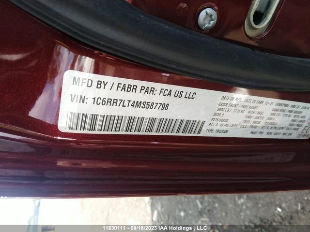 1C6RR7LT4MS587798 RAM 1500 Classic Warlock