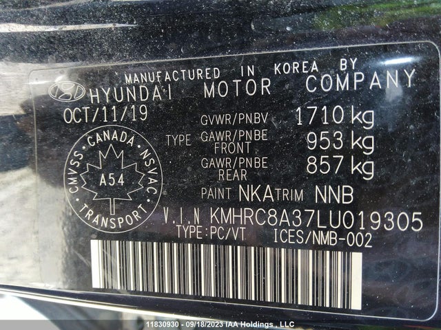 Hyundai Venue Preferred 2020 KMHRC8A37LU019305 Image 9