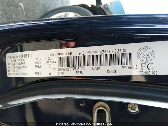 1C6RR7GM3FS745845 RAM 1500 Big Horn