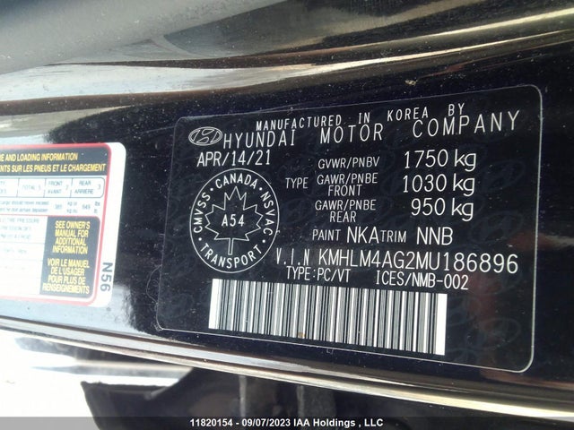 Hyundai Elantra Preferred 2021 KMHLM4AG2MU186896 Image 9