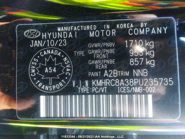 Hyundai Venue Preferred 2023 KMHRC8A38PU235735 Image 9