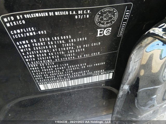 3VV4B7AX4JM202064 Volkswagen Tiguan Highline