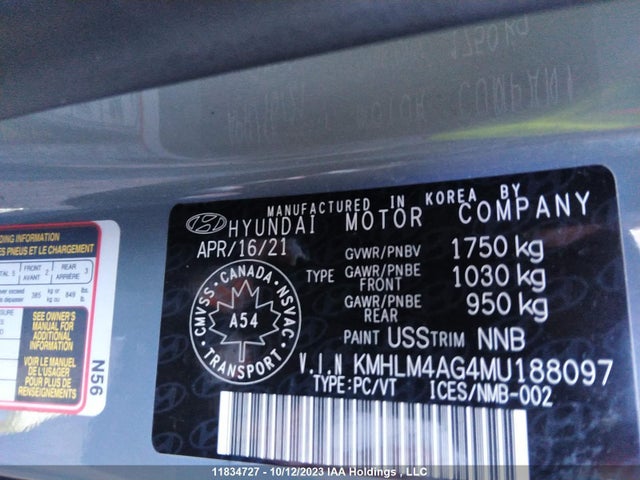 Hyundai Elantra Preferred 2021 KMHLM4AG4MU188097 Image 9