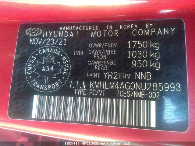 Hyundai Elantra Preferred 2022 KMHLM4AG0NU285993 Image 9