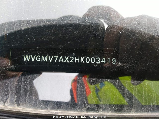 WVGMV7AX2HK003419 Volkswagen Tiguan Comfortline