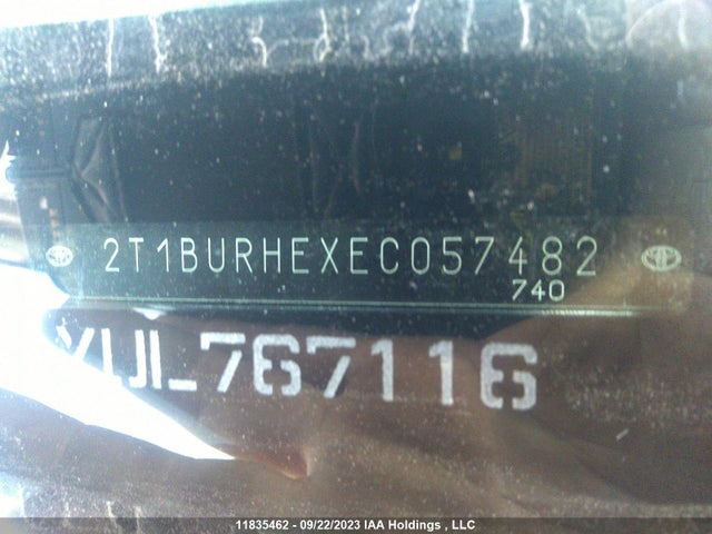 Toyota COROLLA CE/S/LE 2014 2T1BURHEXEC057482 Image 9