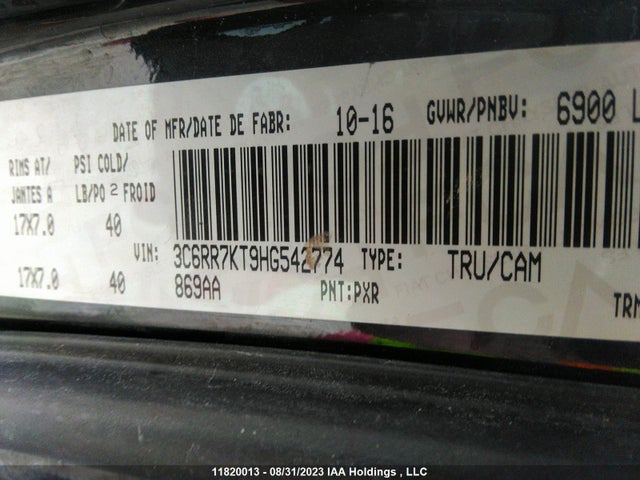 3C6RR7KT9HG542774 RAM 1500 St