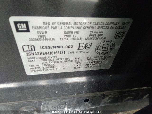 Chevrolet EQUINOX LS 2018 2GNAXHEV4J6162121 Image 9
