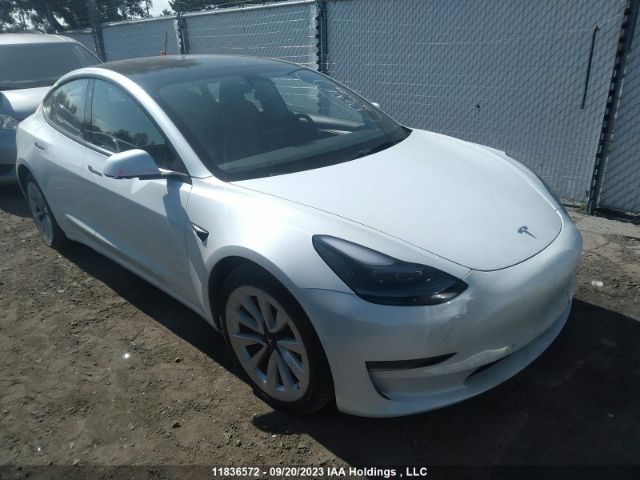 Продажа на аукционе авто 2022 Tesla Model 3 Long Range, vin: 5YJ3E1EB9NF276894, номер лота: 11836572