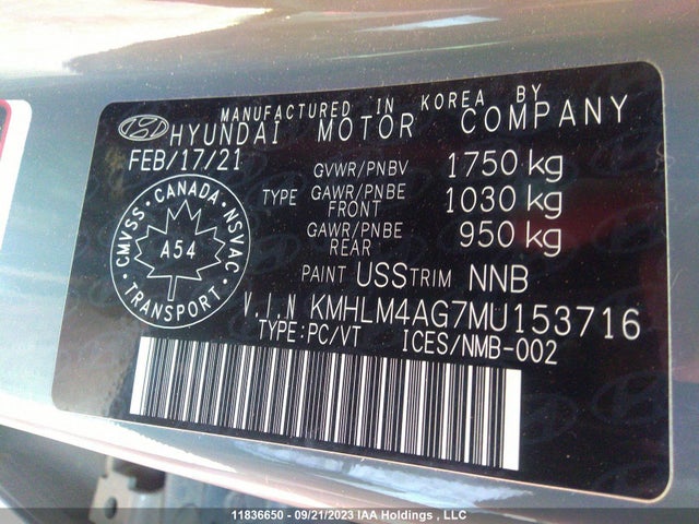 Hyundai Elantra Preferred 2021 KMHLM4AG7MU153716 Image 9