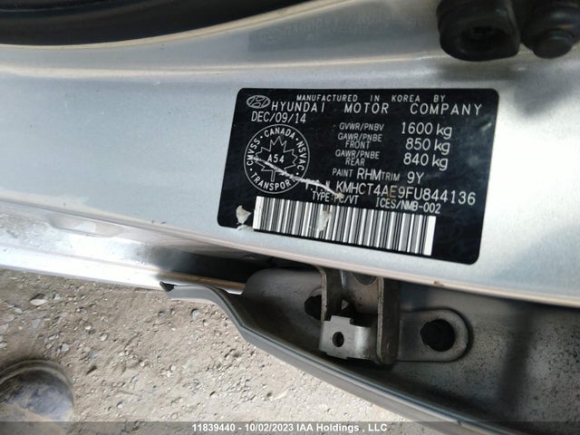 Hyundai dohc gdi gamma 2015 KMHCT4AE9FU844136 Image 27