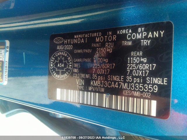 Hyundai Tucson Preferred 2021 KM8J3CA47MU335359 Image 9