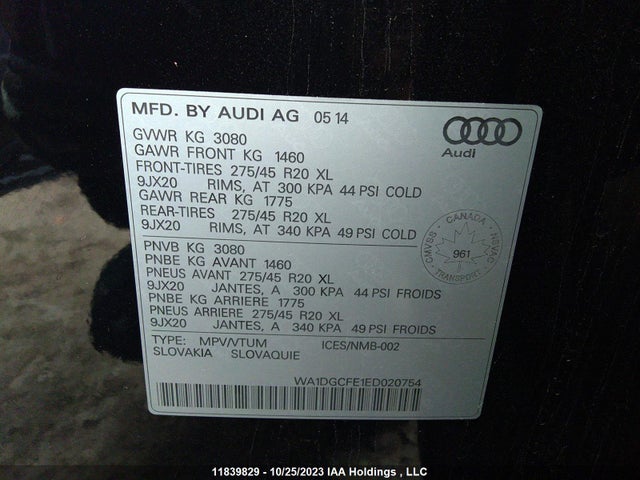 WA1DGCFE1ED020754 Audi Q7 3.0t Sport