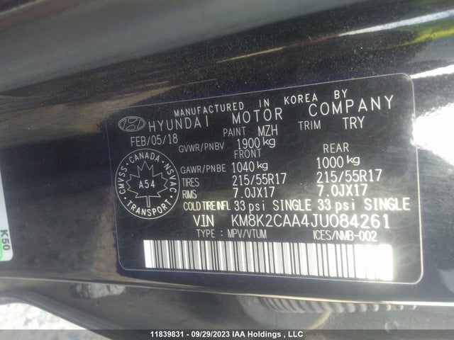 Hyundai Kona Preferred 2018 KM8K2CAA4JU084261 Image 9