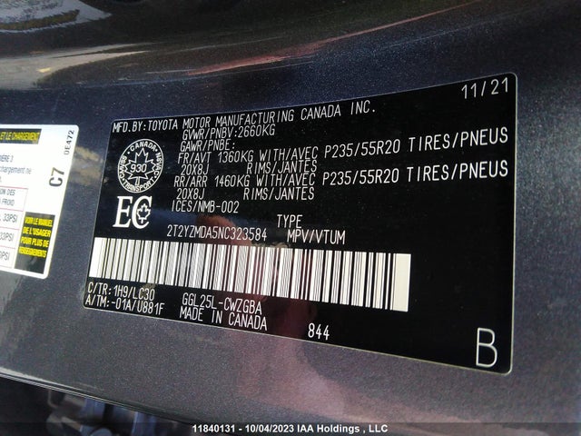 2T2YZMDA5NC323584 Lexus Rx Rx 350