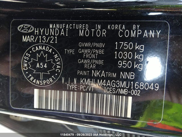 Hyundai Elantra Preferred 2021 KMHLM4AG3MU168049 Image 9