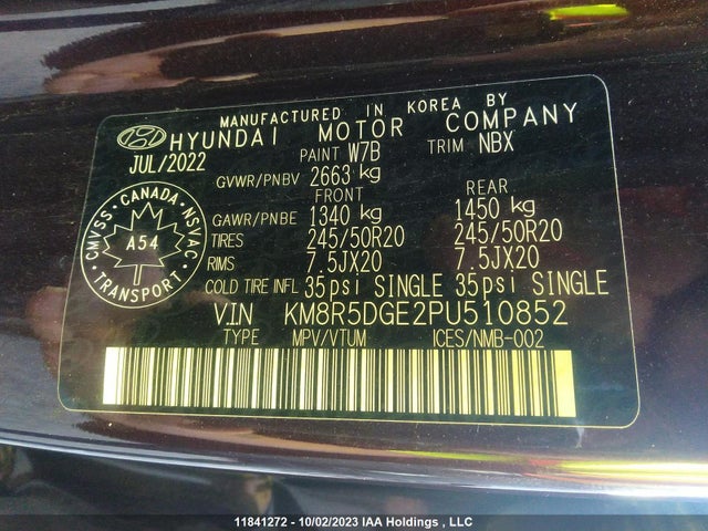 Hyundai Palisade Ultimate Calligraphy 2023 KM8R5DGE2PU510852 Image 9