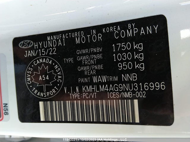 Hyundai Elantra Preferred 2022 KMHLM4AG9NU316996 Image 9
