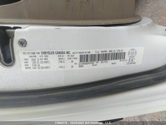2C4JRGAG0ER474591 RAM Cargo Van