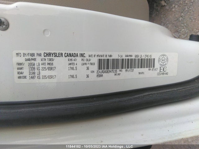 2C4JRGAG8ER475195 RAM Cargo Van