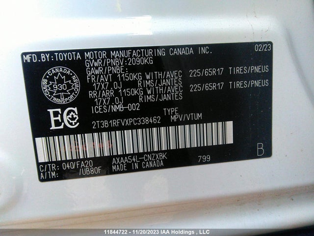 Toyota RAV4 2023 2T3B1RFVXPC338462 Image 9