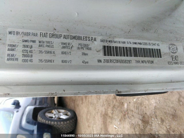 ZFBERFCTXF6959287 RAM Promaster City Wagon St