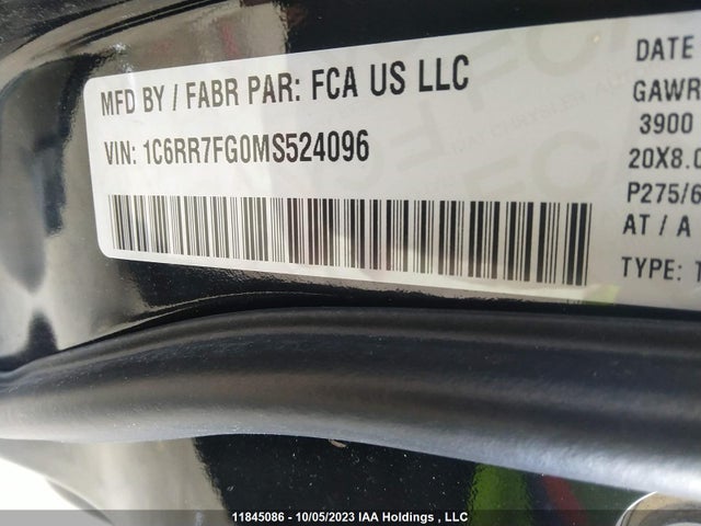 1C6RR7FG0MS524096 RAM 1500 Classic Express