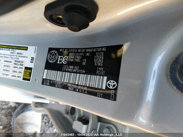 Toyota Corolla L/le/xle 2021 5YFBPMBE6MP201594 Image 9