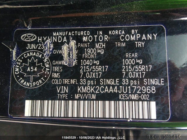 Hyundai Kona Preferred 2018 KM8K2CAA4JU172968 Image 9