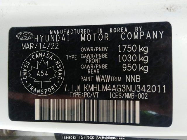 Hyundai Elantra Essential 2022 KMHLM4AG3NU342011 Image 9