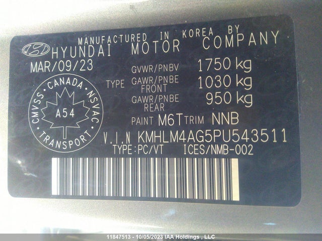 Hyundai Elantra Preferred 2023 KMHLM4AG5PU543511 Image 9