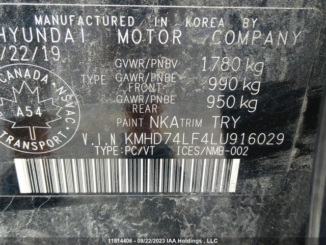 Hyundai Elantra Essential 2020 KMHD74LF4LU916029 Image 9